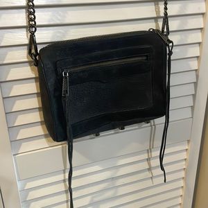 Rebecca Minkoff Black suede crossbody